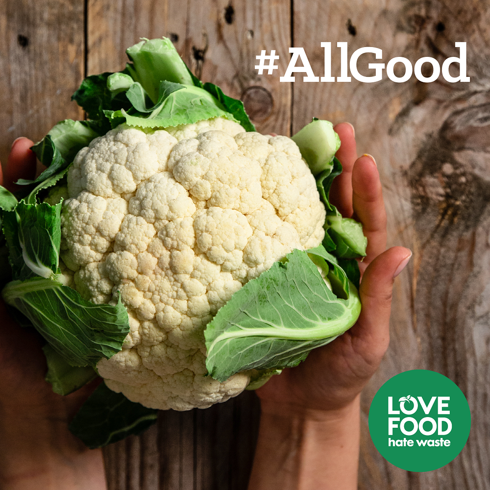 All Good Cauliflower Image of hands holding cauliflower