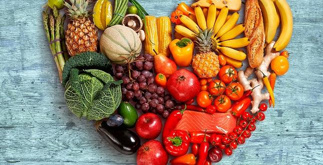 fruit & veg heart