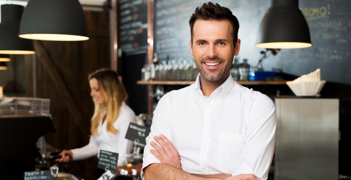 Staff in a cafe