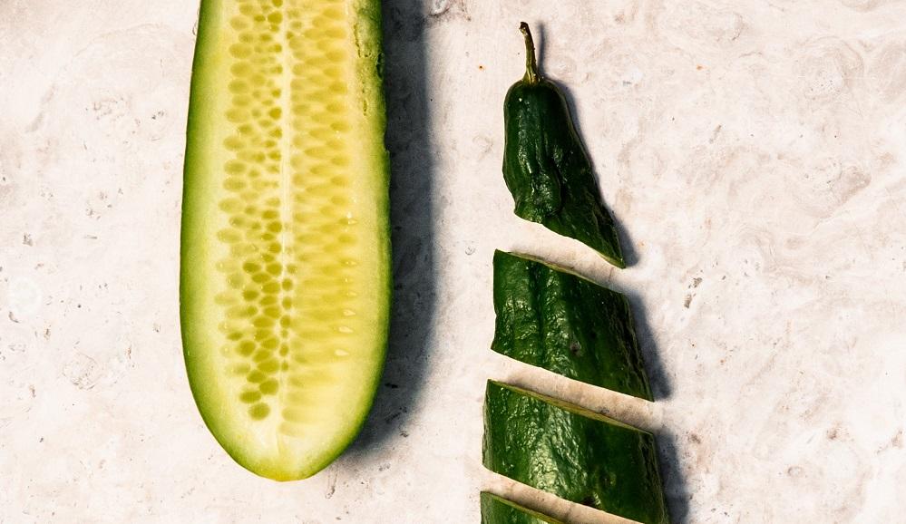 Image of sliced cucumber